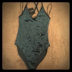 NWT emerald green bodysuit